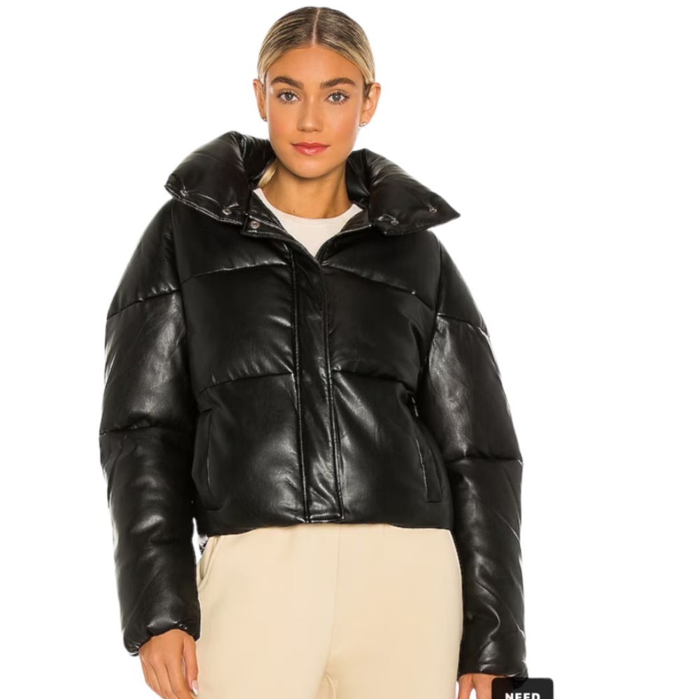 NWT Apparis Jemma Puffer Jacket in Noir Size Large